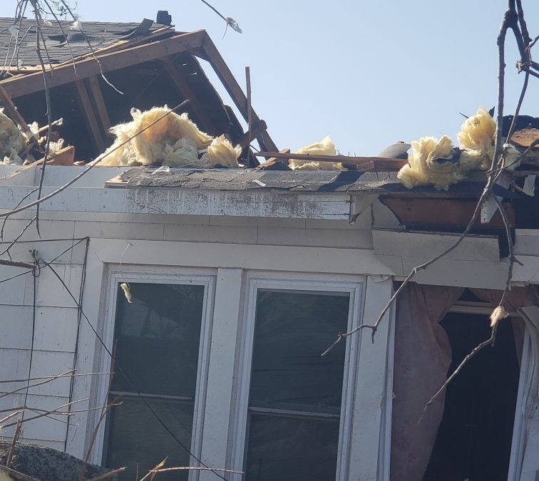 Eddie Jones’ Rolling Fork home after a tornado hit on Mar. 24, 2023. Credit: Eddie Jones