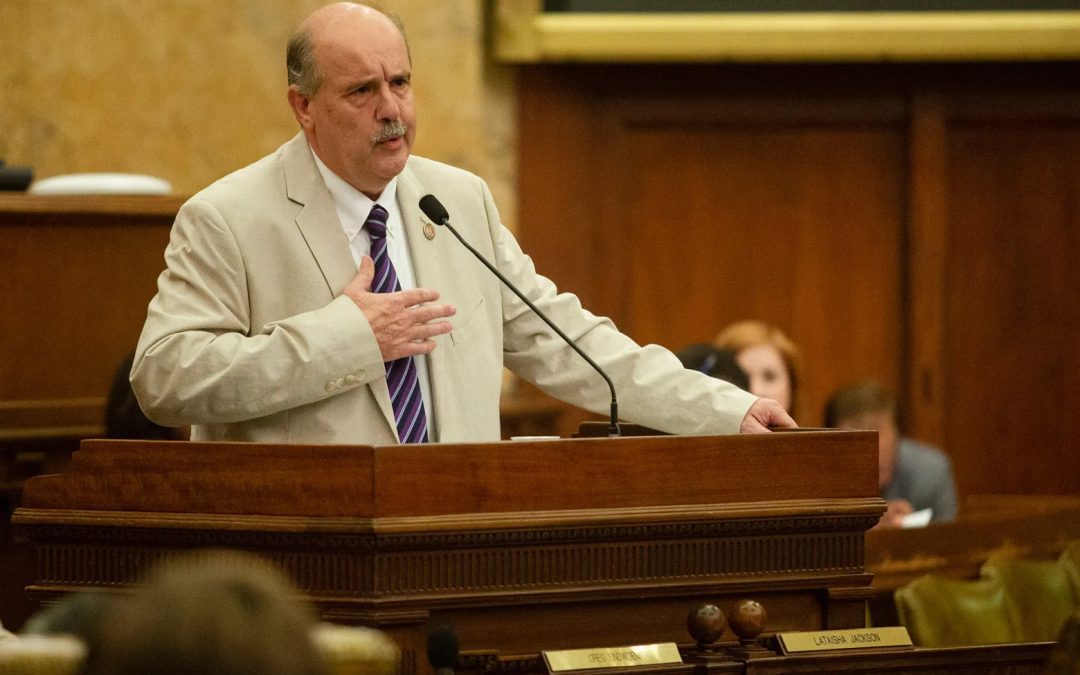 Rep. Richard Bennett, R-Long Beach, discusses Senate Bill No. 2001 during a special session at the Capitol in Jackson Monday, August 27, 2018. Credit: Eric J. Shelton, Mississippi Today/ Report for America