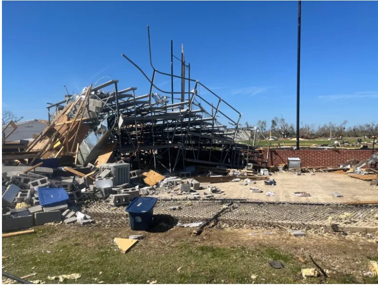 Tornado Damage in Amory, MS