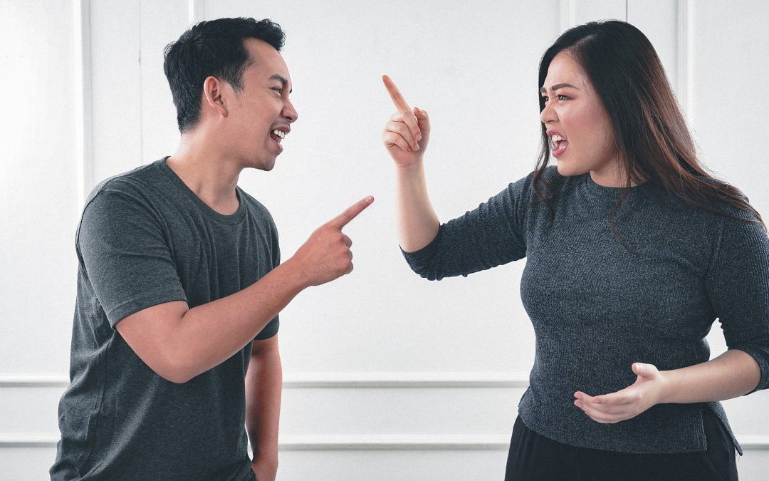 Couple arguing