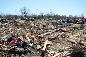 A tornado obliterated Chuck's Trailer Park in Rolling Fork Friday night. Not one mobile home remained Saturday, March 25, 2023. Credit: Vickie D. King/Mississippi Today