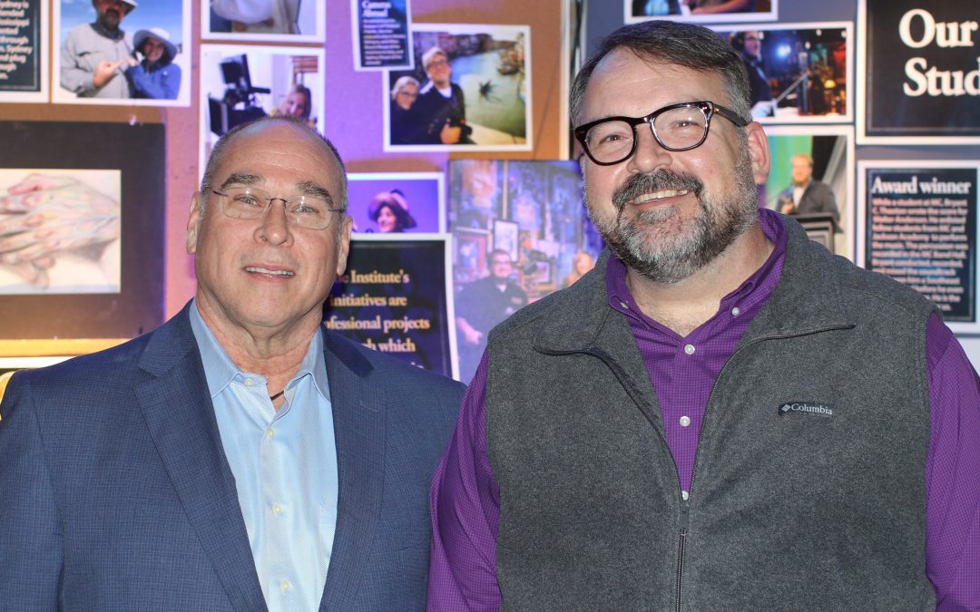 Anthony Thaxton, right, and Robert St. John aim to develop filmmakers who can help make sense of an ever-changing world through a Southern lens at the Institute for Southern Storytelling at MC.