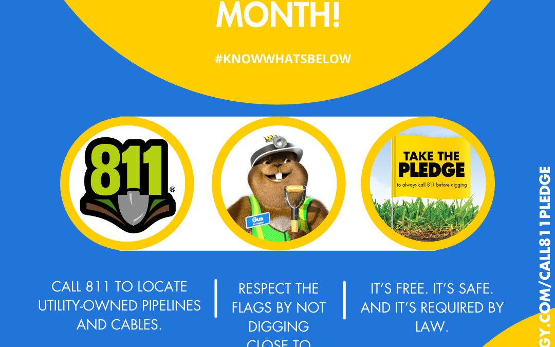 National Safety Digging Month Flyer