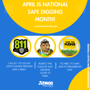 National Safety Digging Month Flyer