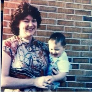 Cindy Mangum, seen in this undated photo holding her son Zeno, was killed by her stepson, James Williams III, who scheduled to be paroled in May. Credit: Courtesy of Barbara Rankin