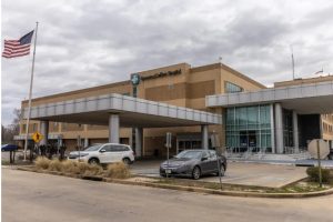 Greenwood Leflore Hospital is pictured here, in Greenwood, Miss., Tuesday, February 14, 2023. Credit: Eric J. Shelton, Mississippi Today