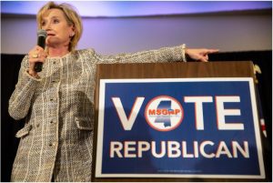 Republican Sen. Cindy Hyde-Smith speaks during her watch party at the Westin Jackson Tuesday, November 6, 2018. Credit: Eric J. Shelton, Mississippi Today/ Report for America