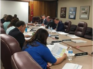 Mississippi Community College Board members at a monthly meeting in June 2017. Credit: Mississippi Today