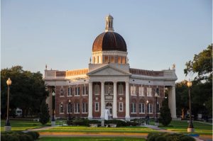The University of Southern Mississippi's administration building. Credit: Eric J. Shelton, Mississippi Today/ Report for America