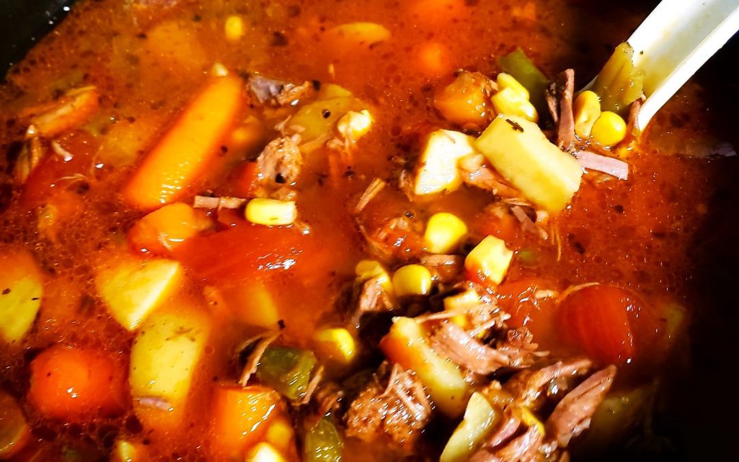 Spicy vegetable beef soup takes the ordinary version to a new, delicious level.