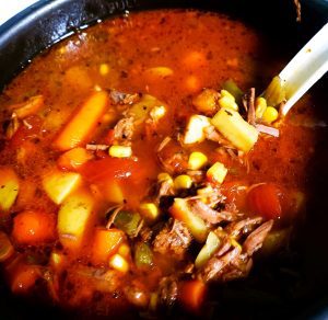 Spicy vegetable beef soup takes the ordinary version to a new, delicious level.