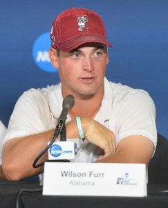 Wilson Furr interviewed at NCAA Tournament in 2017. Credit: UA Athletics