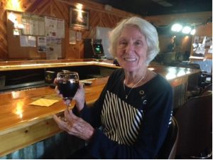 Opal Smith of Columbia, Mississippi, is picturing enjoying a glass of wine prior to being put under a conservatorship in 2013. Credit: Photo courtesy of Nancy DeVoe