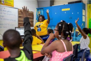 Jefferson County third grade teacher Yashica Suddeth is working with students this summer to help them pass a reading test. Credit: Eric J. Shelton, Mississippi Today/Report For America