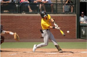 Dustin Dickerson connected for four home runs in five games in the Auburn Regional. Credit: Joe Harper/Southern Miss