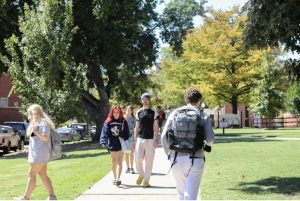 Mississippi State University students walk to class on the Starkville campus. Credit: Molly Minta/Mississippi Today