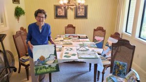 The work of 94-year-old Virginia Jackson of Verona is currently on display in the W.O. Benjamin Fine Arts Center Gallery at the Itawamba Community College Fulton Campus. It includes acrylic paintings of landscapes and country scenes. Jackson was one of the first students at Itawamba Junior College, which opened its doors in 1948.
