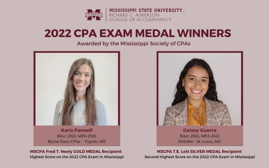 MSU accounting grads honored for state’s highest 2022 CPA exam scores