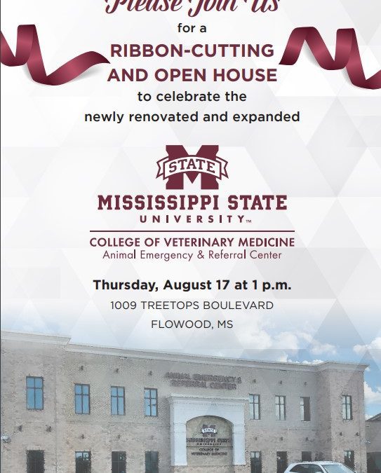 MSU holds ribbon cutting for CVM Animal Emergency & Referral Center in Flowood Thursday