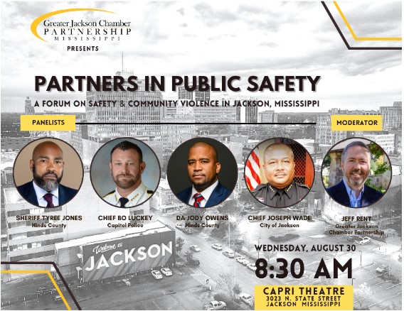 PARTNERS IN PUBLIC SAFETY FORUM WEDNESDAY, AUGUST 30 @ 8:30AM