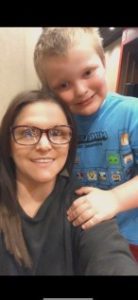 Kayla Dominick and her son Noah in March 2023