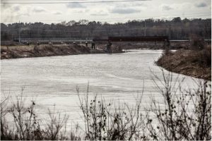 The Pearl River near Jackson, Miss. Credit: Eric J. Shelton, Mississippi Today/Report For America