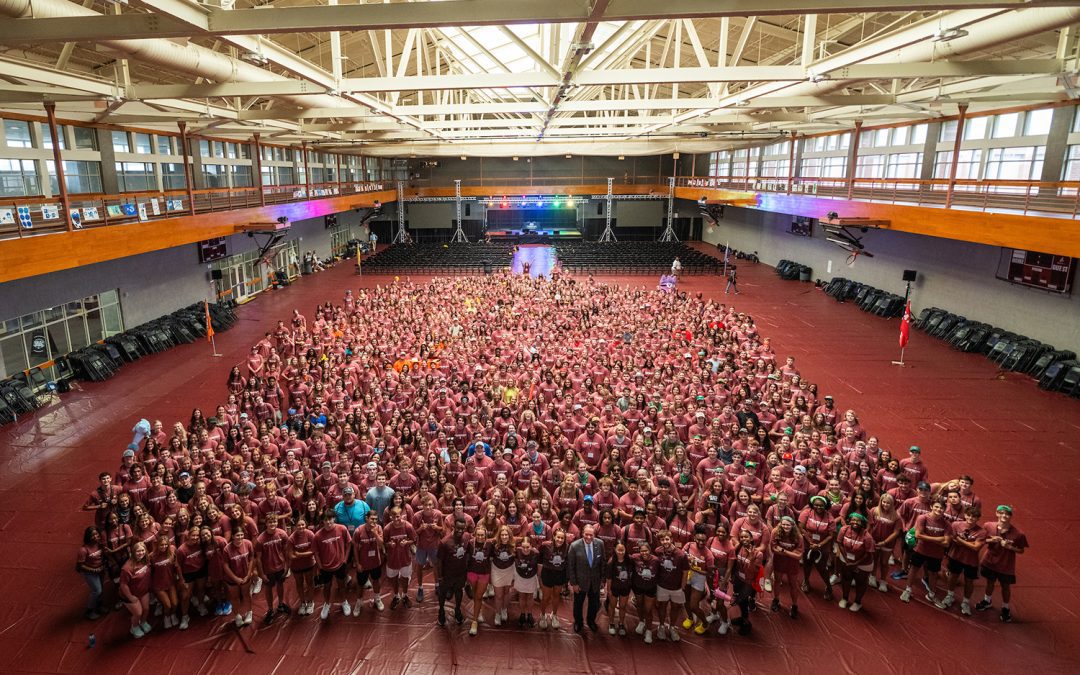 Mississippi State is welcoming a record class of first-time students, the largest entering class in the university's 145-year history. Many of them, shown here, set the foundation for their MSU experience at New Maroon Camp, which introduced them to what it means to be a member of the Bulldog family. (Photo by Grace Cockrell)