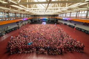 Mississippi State is welcoming a record class of first-time students, the largest entering class in the university's 145-year history. Many of them, shown here, set the foundation for their MSU experience at New Maroon Camp, which introduced them to what it means to be a member of the Bulldog family. (Photo by Grace Cockrell)