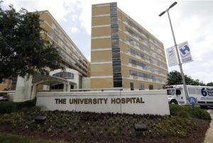 The University of Mississippi Medical Center in Jackson, Miss., photographed Wednesday, May 2, 2018. (AP Photo/Rogelio V. Solis)