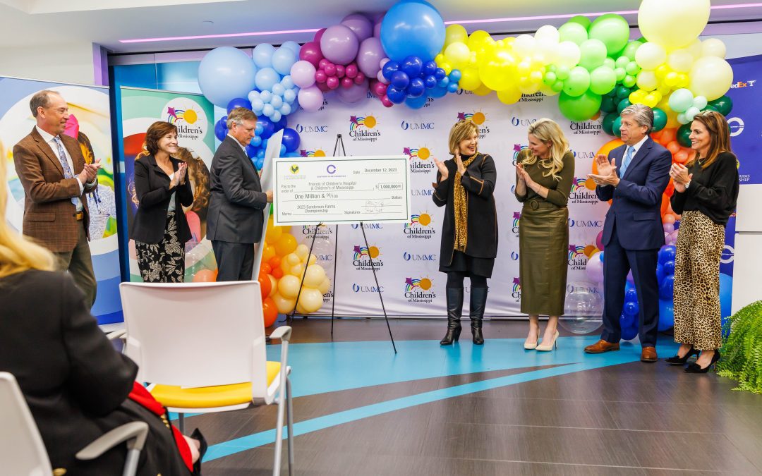 Sanderson Farms Championship host organization donates $1M to benefit Children’s of Mississippi