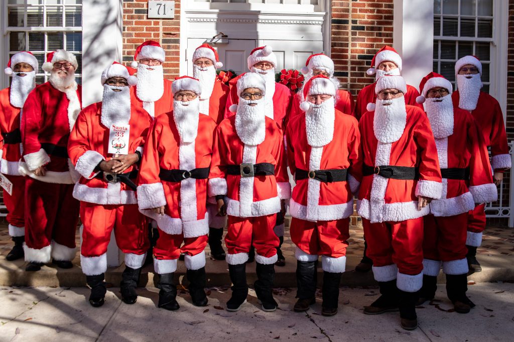 2023 Mississippi State Hospital Santas are pictured Front Row (l to r) – Chaplain Dennis Spivey (MSH), Gale Martin (Past President and Friends of MSH Board Member), Senator Hillman Frazier (District 27), Representative Lance Varner (District 62), Gene Miller (Volunteer), Daniel Elliott (President, Rankin County Market, Candence Bank) Back Row (l to r) – Jerry Johnson (Print Shop Manager, MSH), Billy Morehead (Mississippi College), Martin Keil (First Senior Vice President, Community Bank), Carl Mangum (UMMC School of Nursing), Bo Chastain (Hospital Director, MSH), Jeff Luckey (Police Chief, MSH), Bobby Browning (Valic), Patrick Fontaine (Fontaine Insurance Services)
