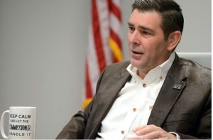 Commissioner of Agriculture Andy Gipson, discusses the current status of farming and its future in the state, Monday, Nov. 27, 2023 at the Mississippi Department of Agriculture and Commerce in Jackson
