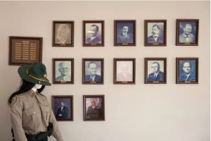 Photos of former sheriffs remain in the lobby entrance of the Tunica County Justice Complex in Tunica, Miss. (Rory Doyle for The New York Times)