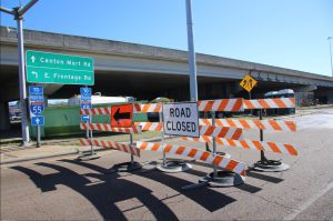 I-55 Frontage Road closure in Jackson 