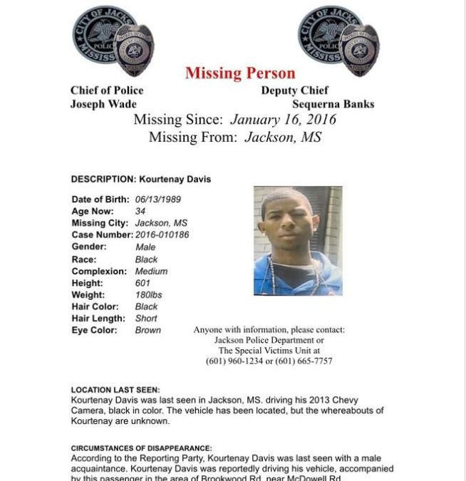 Cold Case: Missing from Jackson since 2016
