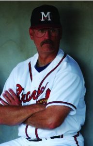 ississippi Braves Manager Brian Snitker taken at Trustmark Park in Pearl on April 20, 2005. (Tom Priddy, courtesy Mississippi Braves)