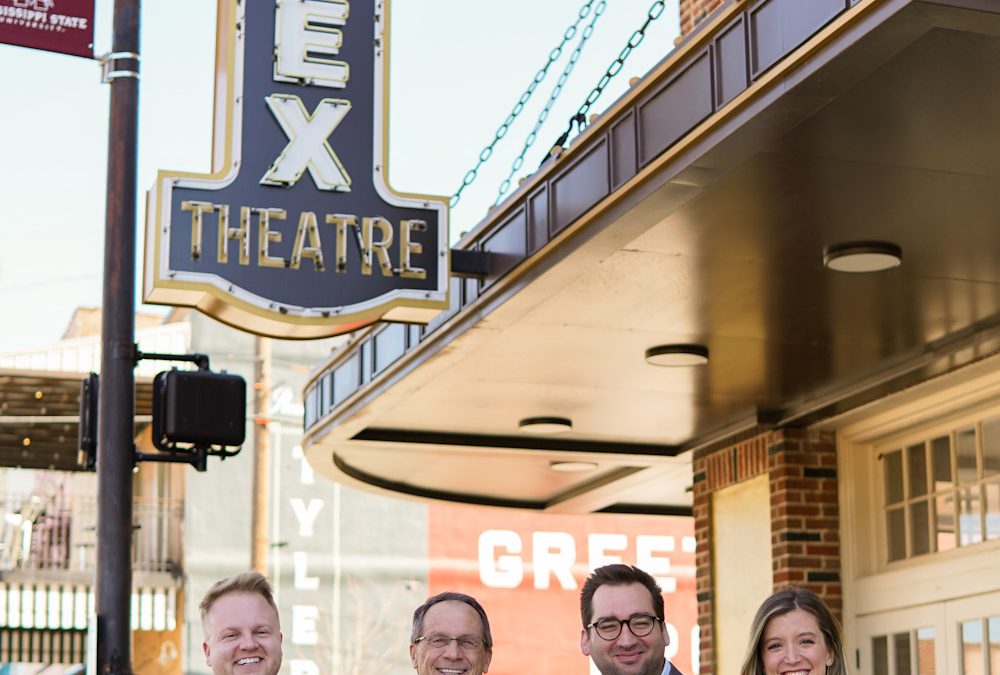 Leading Mississippi-based Glo, the parent of company of Glo Pals, into the future are (from left) CEO Hagan Walker, Director of Business Development Jeffery Rupp, COO Eric Hill, and Chief Creative Officer Anna Barker.