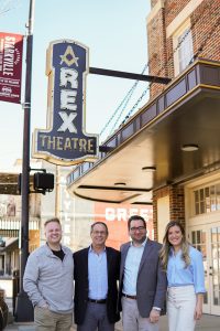 Leading Mississippi-based Glo, the parent of company of Glo Pals, into the future are (from left) CEO Hagan Walker,  Director of Business Development Jeffery Rupp, COO Eric Hill, and Chief Creative Officer Anna Barker.