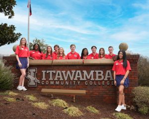 Members of ICC’s Orientation Leaders, who assist with recruiting initiatives, include from left, Ally Thompson of Amory, Brandi Deloach of Caledonia, Natalie Ryals of Kosciusko, Braiden Holcombe of Vina, Ala., Aubrey Eaton of Woodland, Whitt Willis of Amory, Jasmier Coleman of Tupelo, Hayes Merritt of Millport, Ala., Addison Pletzke of Clinton, Knox Waterer of Belden and Alea Hudson of New Albany. – Photo by C.J. Adams, Itawamba Community College