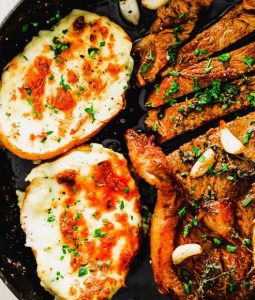 t’s hard to beat a grilled steak and twice baked potato when it’s time to create a special meal for two.