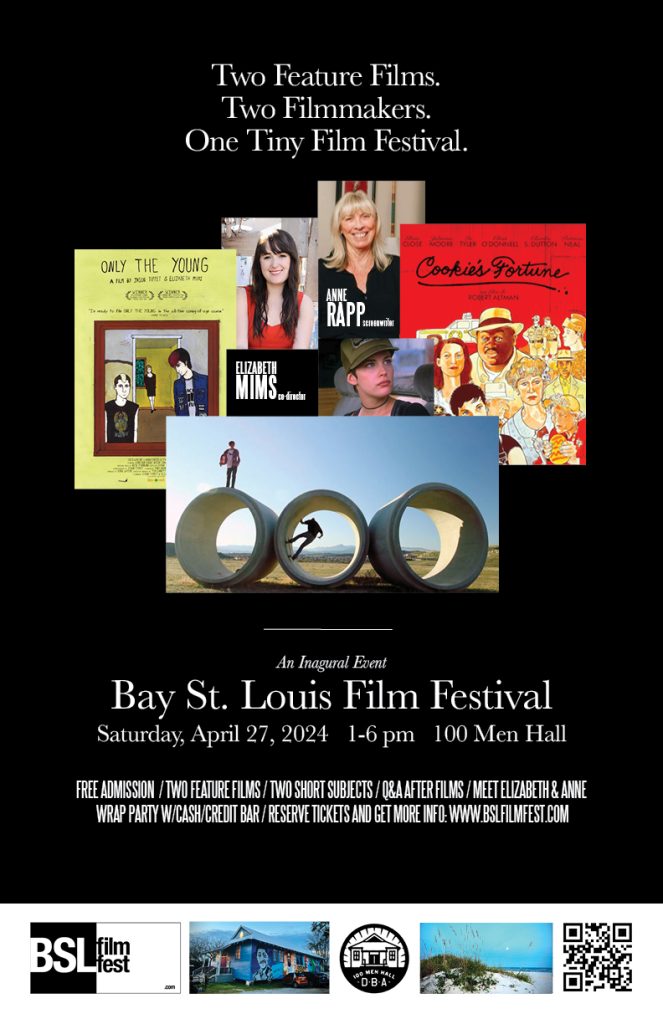 The Bay St. Louis Film Festival’s documentary ONLY THE YOUNG follows the three teenagers in a small town dominated by foreclosed homes, underpasses, unfilled swimming pools and skate parks. The film’s delicate, ethereal filmmaking embodies the very essence of adolescence. [photo credit: Elizabeth Mims & Jason Tippet] 