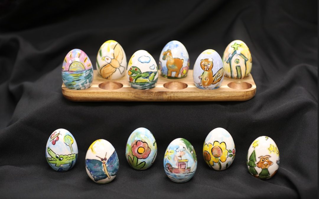 Mississippi Egg Marketing Board Presents Mustard Seed Easter Eggs to First Lady Reeves