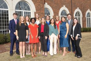 Members of Itawamba Community College’s Hall of Fame for 2023-24 include, front, from left, Aubrey Eaton, Jordan Allen, Jolie Bishop, Gabriella Pearce, Sara Kitchens, Michaela Heitger; back, William Gibson, Ally Thompson, Lucy Vaughn, Addison Pletzke, Lexie Kent and Whitt Willis. – Photo by C.J. Adams, Itawamba Community College