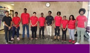 A group of Jackson Public School District students are participating in a paid internship at Nissan during the Spring 2024 semester. Jackson Public Schools transports 10 students to the Nissan factory in Canton, Miss., twice a week to work five-hour shifts. From left to right: Corey Chapman, JaiAllen Clincy, Ethan Crosby, Manuel Sanchez, Stromile Wheeler, John White, Jordyn Norwood, Jada Lee, Raquel Williams and Micharyio Spann. Photo courtesy Jackson Public Schools