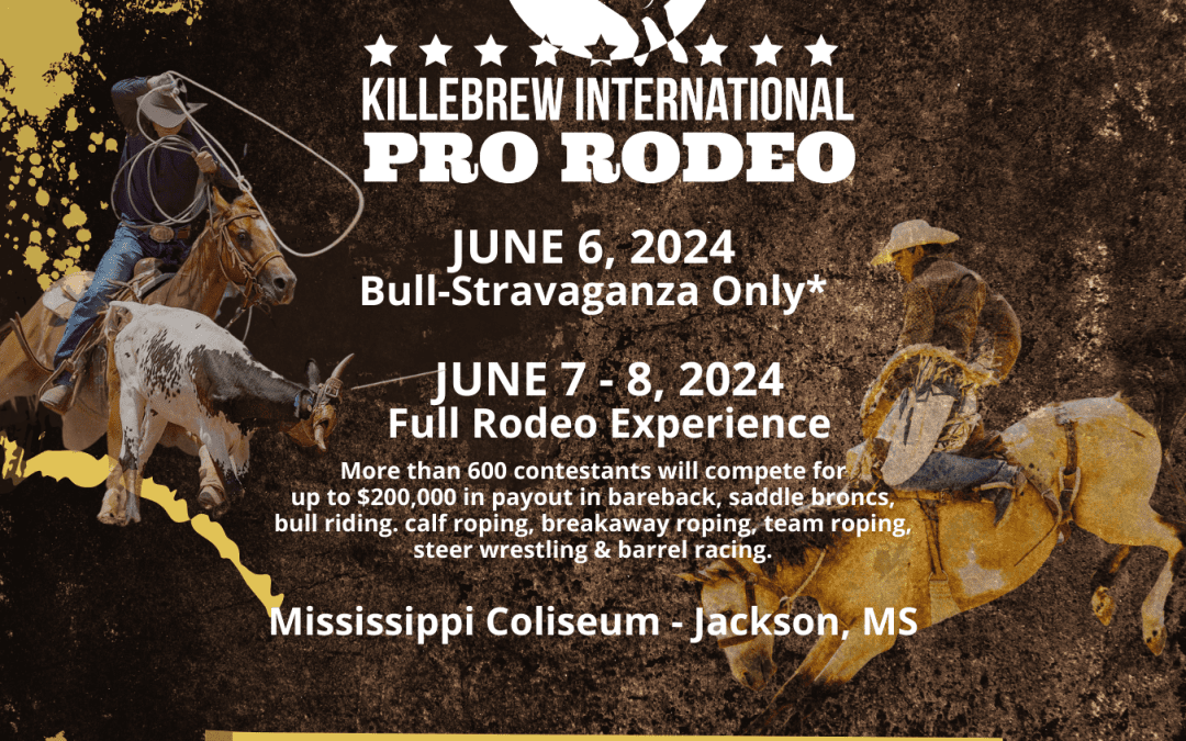 Mississippi State Fairgrounds to Host Killebrew International Pro Rodeo June 6-8
