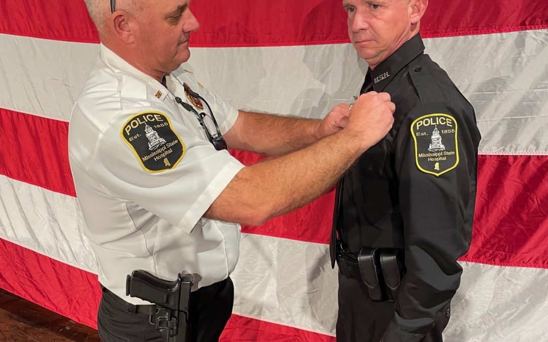 Mississippi State Hospital Police Chief, Jeff Luckey, and MSH Officer Charles Shows.