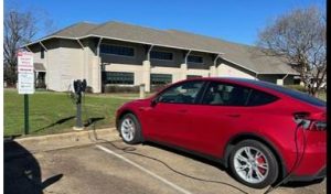 First community college campus in Mississippi with EV charging stations