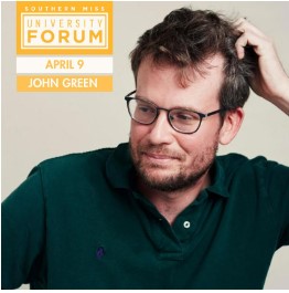 University Forum to Feature Award-Winning Fiction Writer John Green April 9