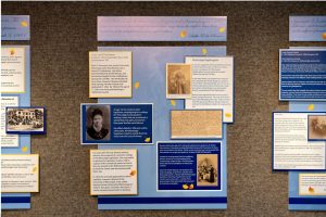 Mississippi University for Women Gallery Director Beverly Joyce and her class curated the “Trailblazing Women: Our Legacy” exhibition. It is the first installment in a series of galleries that will honor the women of MUW. Photo courtesy MUW