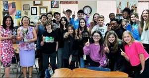 students and educators at Northwest Middle School celebration